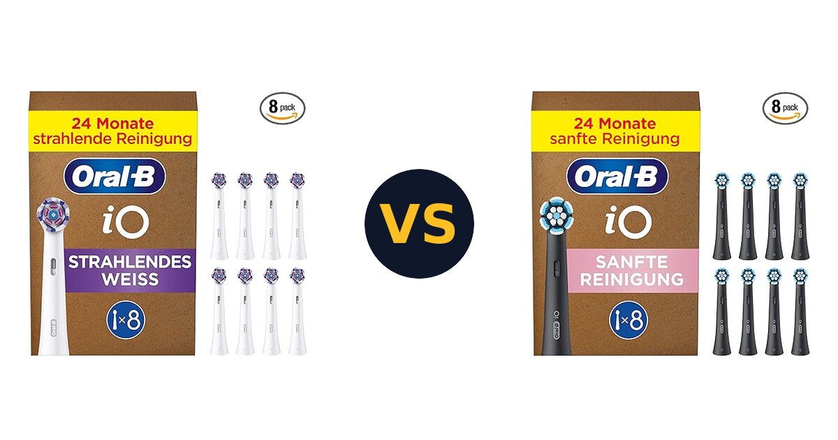Aktueller Oral-B IO Aufsteckbürsten Vergleich 2026