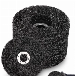 125mm CSD Scheibe Schleifscheiben für Winkelschleifer [5 Stück], Grobreinigungsscheibe Schwarz Reinigungsscheibe Set, Schleif Scheibe Nylongewebescheibe Clean Strip Disc, Ntfernen Sie Farbe, Rost