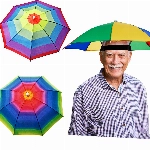 3 Stück Regenschirmhüte Camouflage Regenschirm Hut Kopf Schirmhut Schirm Kappe ​Fischerhut Strandschirm Stirnband