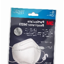 3M Partikelmaske 9623 FFP2 NR, Komfortables, leichtes Atmen, Filtermedien filtern ≥ 94 Prozent des Schwebestaubs inkl. Husten-/Niespartikel, Hausstaub, Pollen, Weiß, 20er-Pack