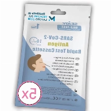 5 Corona Schnelltest Selbsttest Antigentest auf SARS-CoV-2 (Nasales Antigen) | 5 Stück