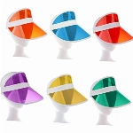 6 Stück Sonnenvisier,Sonnen-Hut,Sonnen-Hut Unisex,80er Jahre Retro Sonnenblenden für Golf, Tennis and Pokerpartys