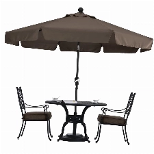 ABCCANOPY 230cm Sonnenschirm im Freien Wasserabweisende Bespannung -Gartenschirm Marktschirm,Braun