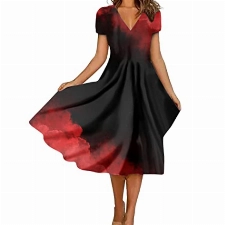 Abendkleider Elegant Für Hochzeit Schwarz Kleider Damen, Kleid Festlich Abendkleider Knielang Elegante Kleider Meerjungfrau Kleid Abendkleid Kleider Kurz Abendkleid Petrol Boho (Schwarz,XL)