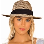accsa Damen Panama Strohhut Verstellbarer Unisex Fedora Sonnenhut aus Stroh Herren Panama Hut UPF 50+ Strand Sommerhut mit Breite Krempe