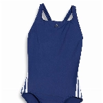 adidas Mädchen Fit Suit 3s Y Badebekleidung, Tech Indigo/White, 116