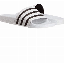 adidas Unisex-Erwachsene Originals ADILETTE Bade Sandalen - Weiß (Weiß Core Schwarz Weiß),EU 42