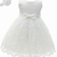 AHAHA Baby Mädchen Prinzessin Kleid Blumenmädchenkleid Taufkleid Festlich Kleid Hochzeit Partykleid Festzug Babybekleidung 12