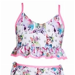 AIDEAONE Mädchen Tankini Badeanzüge Kinder verstellbare Riemen Volant Weste Bikini Unterwäsche Zweiteiliges Schwimmkostüm 10-11 Jahre für Feiertage Strand