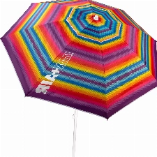 AKTIVE 62218 Sonnenschirm Ø 200 cm, Rohr weiß 28/32 cm, Polyester UV50 Fiberglas