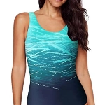 Aleumdr Badeanzug Damen Bauchweg Einteiliger Badeanzüge für Damen Sport Bademode Push Up Figurformend Schwimmanzug Damen Rückenfrei Monokini Damen sexy Badeanzug für Mollige，Hellgrün XL