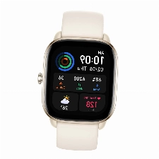 Amazfit GTS 4 Mini mit Blutsauerstoff-, Herzfrequenzüberwachung, über 120 Sportmodi, 5 Satelliten-Ortungssysteme, Alexa, 5 ATM, Outdoor-, Indoor-Fitnessuhr für Damen Herren, Moonlight White