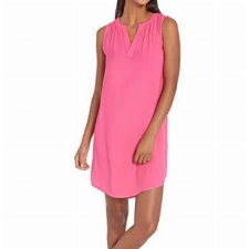 Amazon Essentials Damen Ärmelloses, gewebtes Etuikleid, Kräftiges Rosa, S