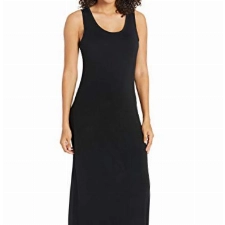 Amazon Essentials Damen Ärmelloses Maxikleid, Schwarz, L