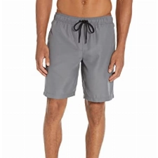 Amazon Essentials Herren Badehose, Schnell Trocknend, 23 cm, Kohlegrau, M