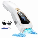 AMINZER IPL Geräte Haarentfernung Laser mit Gefrierfunktion, 9 Energiestufen und 3 Erweiterten Funktionen–HR/SC/RA, 999,900 Lichtimpulse und 2 Modi Haarentfernungsgerät Für Körper Achseln Gesicht