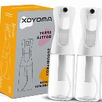 AMOYOX Spray Bottle for hair 2 Pack 200ml/6.8oz Fine Mist Spray Bottle Ultra Fine Continuous Spray Water Bottle Fine Mist Sprayer for Hair Styling, Plants, Cleaning, Misting & Skin Care Clear