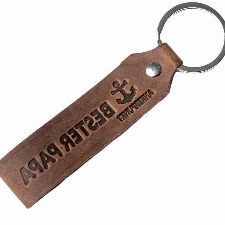 ANKERPUNKT Bester Papa Schlüsselanhänger Leder - Perfektes Geschenk für Papa!