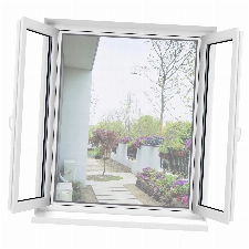 Apalus Fliegengitter Fenster, Zuschneidbar auf Fenstergrößen bis 130x150cm, Insektenschutz mit Starkem Klettband, Kinderleichte Montage, Presshilfe und Zuschneider Inklusive, Weiß