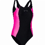 Aqua Speed Badeanzug One Piece Mädchen Kind | Mädcheneinteiler | Bathing Suit Girls | Schwimmanzug mit UV-Schutz | Einteiler | Swimming | Schwarz-Violett | Gr. 158 cm | Luna
