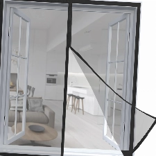 ARCOL Fliegengitter Fenster – Fliegengitter Magnet Fenster – Fliegengitter mit Klettverschlüssen für 2 Jahre – Glasfaser Insektenschutz Fenster – Fliegengitter Fenster Magnet – (120x150 cm, Schwarz)