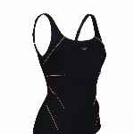 ARENA Damen Bodylift Badeanzug Jewel Low C-Cup, Black-peonia Red, 42, 2A085