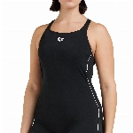 ARENA Damen Sport mit Bein Finding Badeanzug, Black, 38