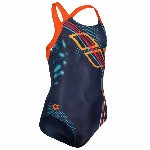 ARENA Damen Swimsuit Swim Pro Back Placement Schwimmanzug, Navy Griff, Einheitsgröße