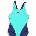 ARENA Müdchen G Solid Tech Jr One Piece Swimsuit, Mint, 164 EU