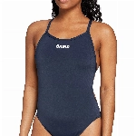 Arena Solid Light Tech High Einteiliger Damen Badeanzug, Blau (Navy-White), Gr. 34