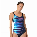 ARENA Women's BODYLIFT Swimsuit U Back Maria One Piece, Black-Black Multi, 52