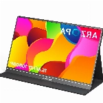 ARZOPA Portable Monitor, 15.6 Inch 1080 FHD Portable Monitor with External HDR Eye Care Screen and HDMI/Type-C/USB-C, for Laptop/PC/Mac/PS4/Xbox/Phone (Black-1)