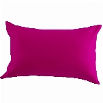 ATsense 2er Set Kissenbezug 40x80 cm - 100% Baumwolle, Pink Kopfkissenbezug mit Reißverschluss, Super Weicher und Anti Allergisch Kissenbezug