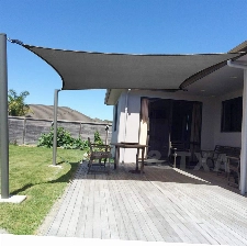 AXT SHADE Sonnensegel Rechteckig 2,5x3m Atmungsaktiv Wasserdurchlässig Sonnenschutz Wetterschutz Windschutz HDPE mit UV Schutz für Terrasse Balkon Garten-Grau Anthrazit