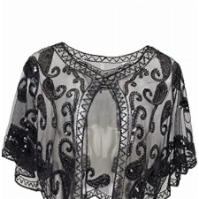 BABEYOND 1920er Jahre Retro Schal Umschlagtücher für Abendkleider Stola für Hochzeit Party Gatsby Kostüm Accessoires