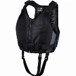 Bafeil Auftriebsweste Prallschutz Schwimmjacke，Schwimmjacke für Erwachsene 50N, Wasserski Wakeboard Impact-Vest Paddel-Weste Schwarz&Grau M-L