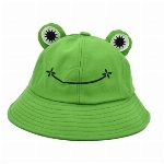 beifon Fischerhüte Damen Anglerhut Frosch Sonnenhut Fischerhut Buckethut Bucket Hut Unisex Eimerhut Faltbar Outdoor Hut Sommermütze Angel Kopfbedeckungen für Camping Wandern Angle (Grün)