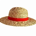 BeisDirect One Piece Luffy Strohhut Multifunktionale Anime Cartoon Charakter Sonnenschutz Strohhut Anime Cosplay Kostüm Hut Sonnenhut für Kinder Erwachsene, 31CM (Weizenstroh)