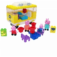 BIG-Bloxx Peppa Pig Camper - Peppa´s Campingwagen, Construction Set, BIG-Bloxx Set bestehend aus Familie und Camper, 54 Teile, für Kinder ab 18 Monaten