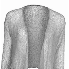 Binden Sie neue Damen Crochet mit Damen Cropped Bolero Cardigan Top Größen Gr. One size, grau