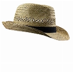 Black Jungle Varadero Strohhut Natur Sommerhut Strohhüte Havanna Hut Unisex Bogart Fedorahut (57)