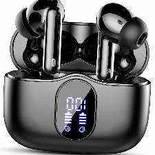 Bluetooth Kopfhörer, Kopfhörer Kabellos Bluetooth 5.3 Sport In Ear Kopfhörer mit 4 Mikrofon, 40 std Spielzeit, LED-Anzeige, ENC Lärmreduzierung, HiFi Stereo Ohrhörer für Arbeit und Studium