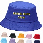 Buaodam Personalisierte Fischerhut mit Stickerei Text,Logo und Drucken Foto, Unisex Faltbarer Sonnenhut Strandhut Fishermütze Outdoor Sommermütze Herbst Hut,für Camping Reisen Wandern