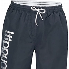 bugatti® - Herren Badeshort dunkelgrau/anthrazit, in Größe XXXXXL 5XL