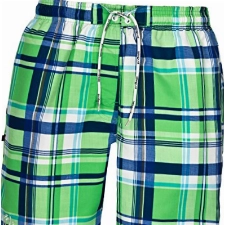 bugatti® - Karierte Herren Badeshort in grün, in Größe XXXL