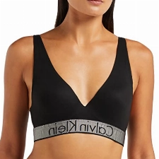 Calvin Klein Damen Plunge Push-up BH, Schwarz (Black 001), 75A (Herstellergröße: 0A34)