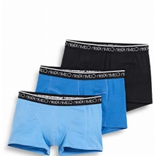 Calvin Klein Herren 3er-Pack Boxershorts Trunk 3 PK mit Stretch, Black/Delft/Silver Lake Blue, M [Amazon Exclusive]