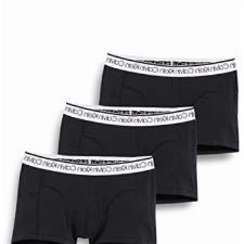 Calvin Klein Herren 3er-Pack Boxershorts Trunk 3 PK mit Stretch, Black W/ White Wb, S [Amazon Exclusive]