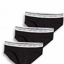 Calvin Klein Herren 3er-Pack Slips Hip Brief 3 PK mit Stretch, Black W/ White Wb, XL [Amazon Exclusive]