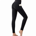 CAMBIVO Sport Leggings Damen Lang, Sporthose High Waist mit Handytasche, Leggins mit Handytasche, YogahoseTights Blickdicht für Sport, Freizeit, Fitness